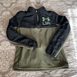 Underarmour your medium zip up mock neck.